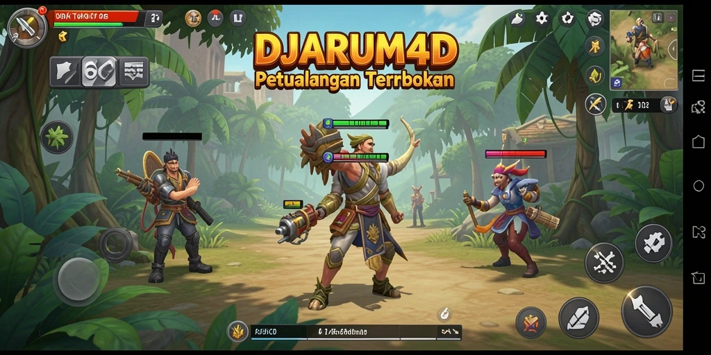 Screenshot gameplay DJARUM4D yang menunjukkan dunia terbuka yang luas.