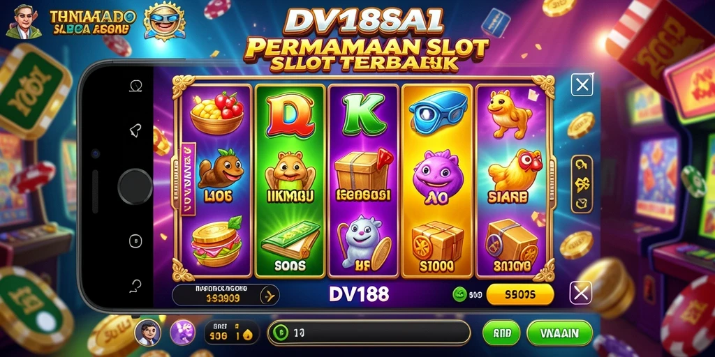 Tampilan gameplay menarik dari DV188 yang penuh dengan warna dan efek suara.