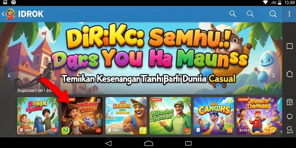 Tampilan gameplay yang cerah dan menyenangkan di IDROK