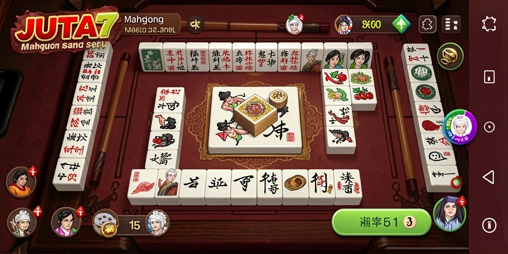 Tampilan gameplay seru dalam JUTA7 dengan grafis menarik.