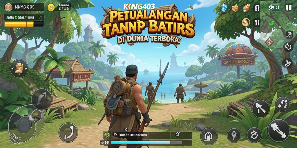 Tampilan gameplay KING403 yang menakjubkan di dunia terbuka.