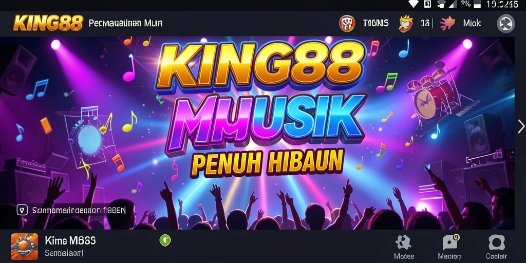 Tampilan menarik gameplay KING88 yang penuh melodi dan irama.