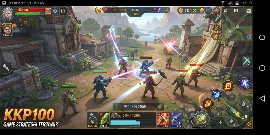 Tampilan gameplay KPK100 yang mengasyikkan dengan strategi mendalam.