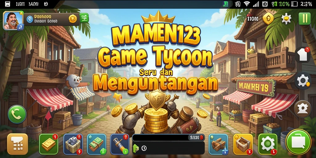 Screenshot MAMEN123 menampilkan gameplay seru dan strategi Tycoon.