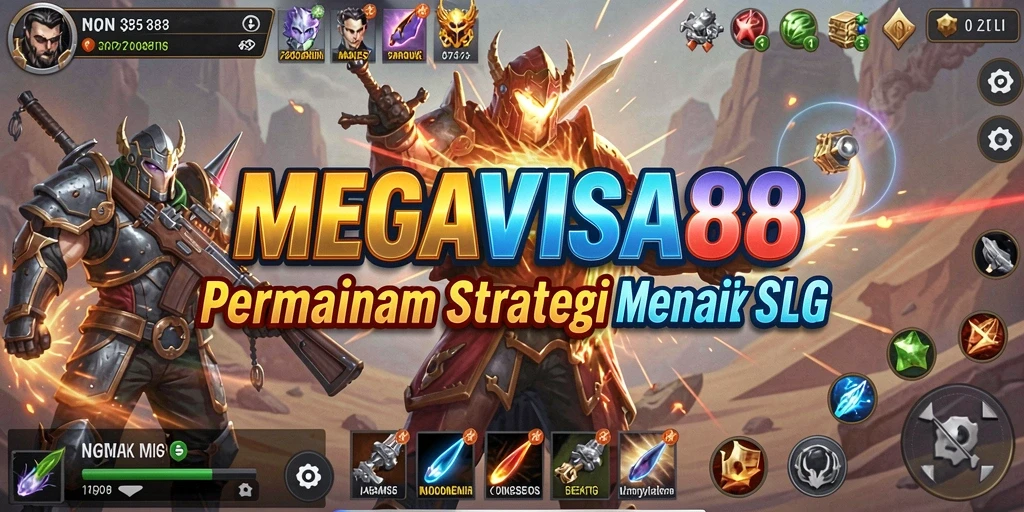 Tangkapan layar menunjukkan pertempuran epik dalam MEGAVISA88.