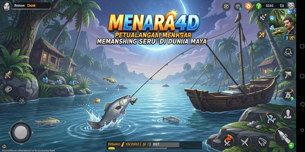 Tangkapan ikan yang menakjubkan dalam gameplay MENARA4D.