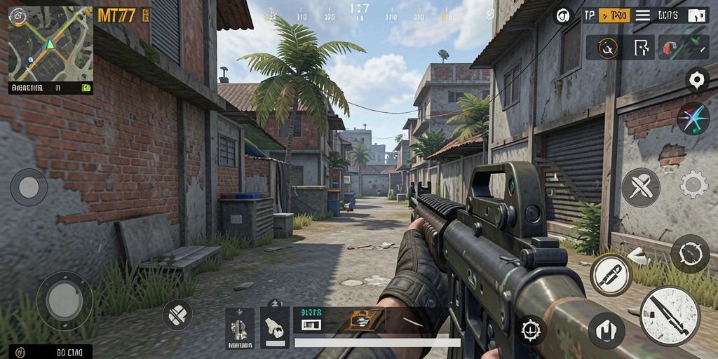 Tampilan gameplay seru dalam MT777 yang penuh aksi.