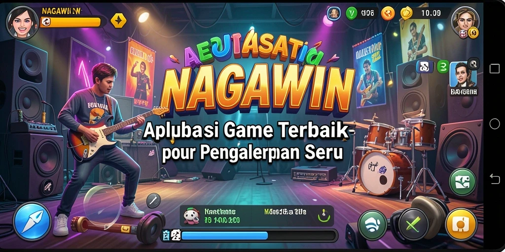 Tampilan gameplay NAGAWIN yang menawan dan interaktif.