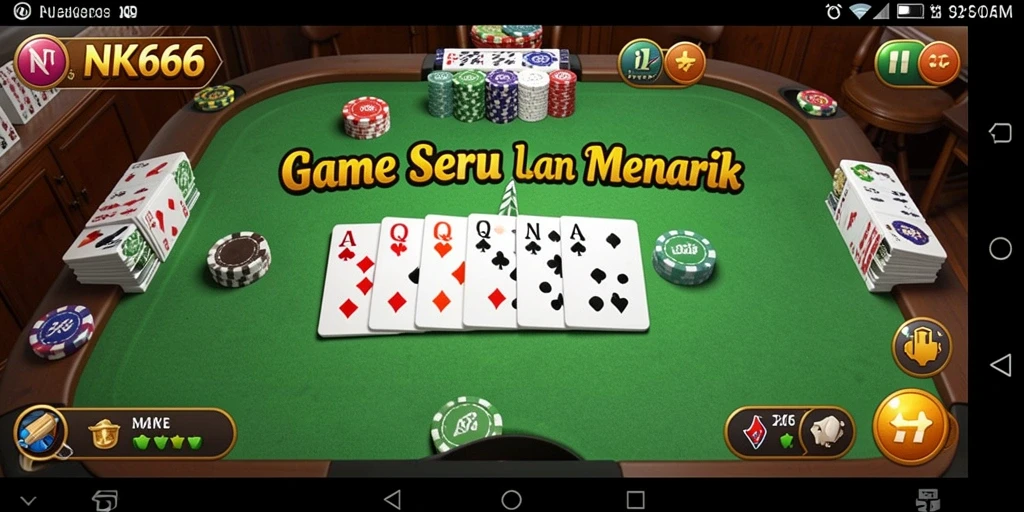 Tampilan gameplay NK666 yang seru saat bermain Gaple.