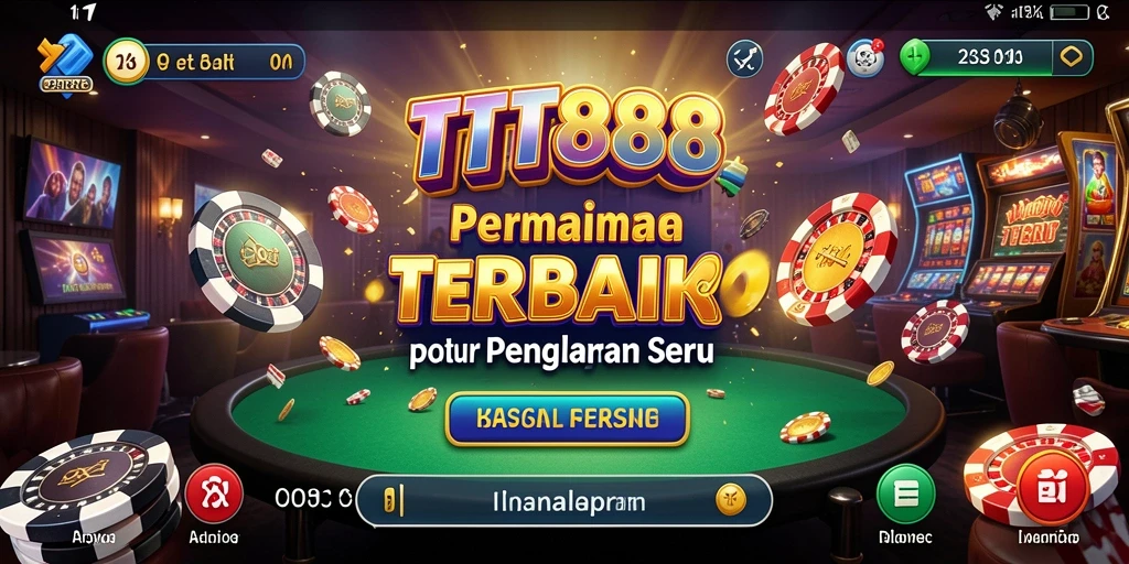 Tangkapan layar permainan TTT888 dengan grafis Kasino yang mengagumkan.