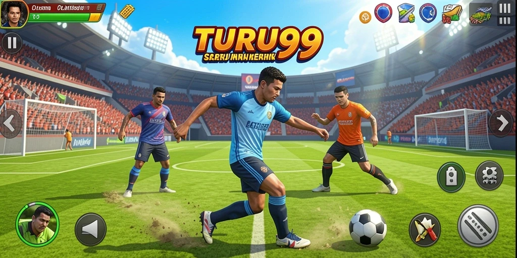 Screenshot TURU99 menunjukkan aksi seru dalam permainan olahraga.